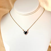 LIO - Black Heart Necklace