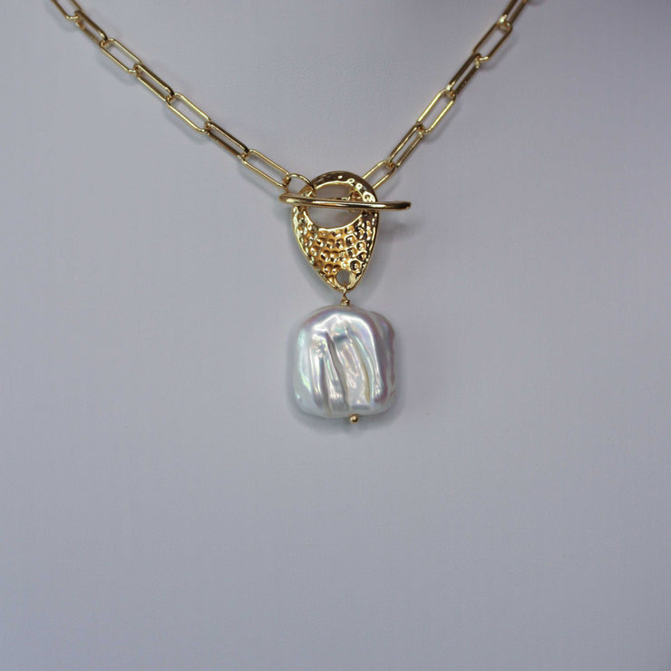 N- Square Fresh Pearl Necklace