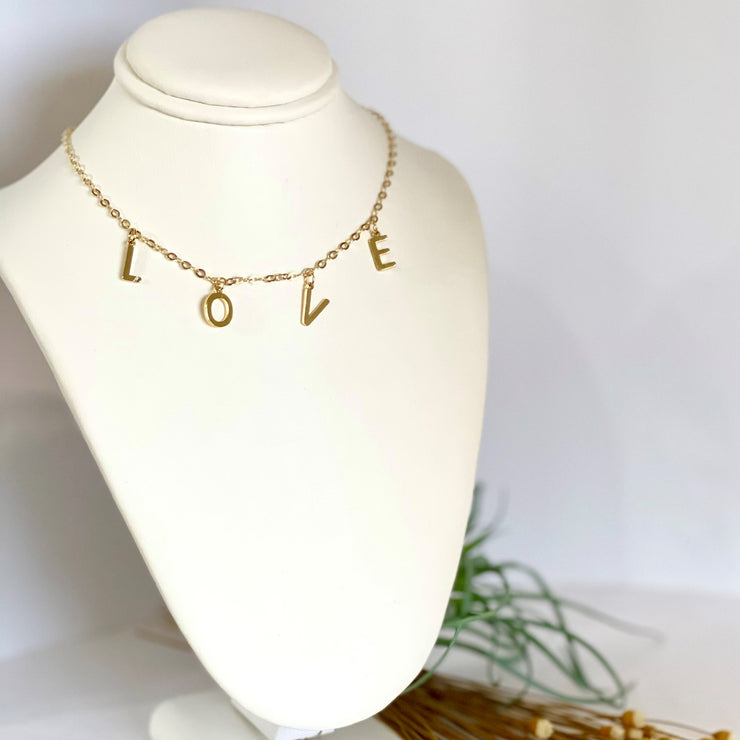 Love is Golden Necklace